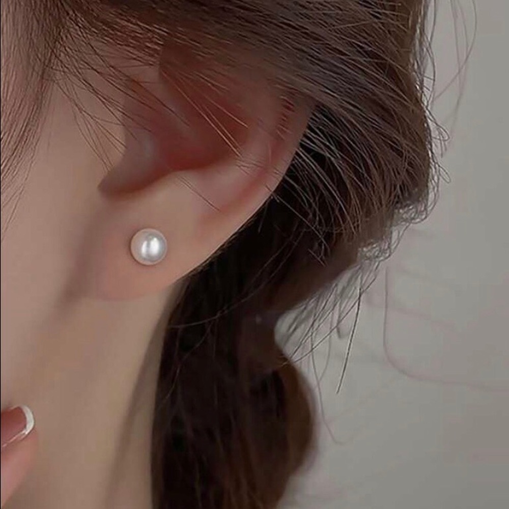 New Madewell 925 Sterling Silver Cultured Pearl Earring Jackets - Picture 11 of 16